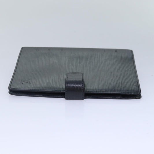 LOUIS VUITTON Epi Agenda MM Day Planner Cover Black R20042 LV Auth fm3758