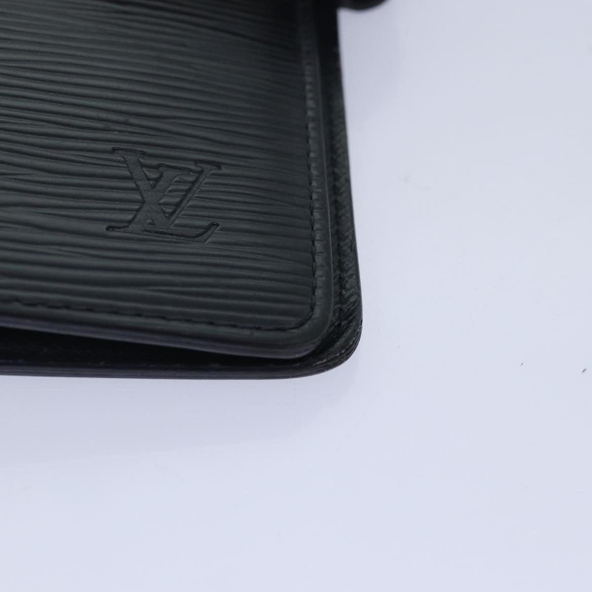 LOUIS VUITTON Epi Agenda MM Day Planner Cover Black R20042 LV Auth fm3758