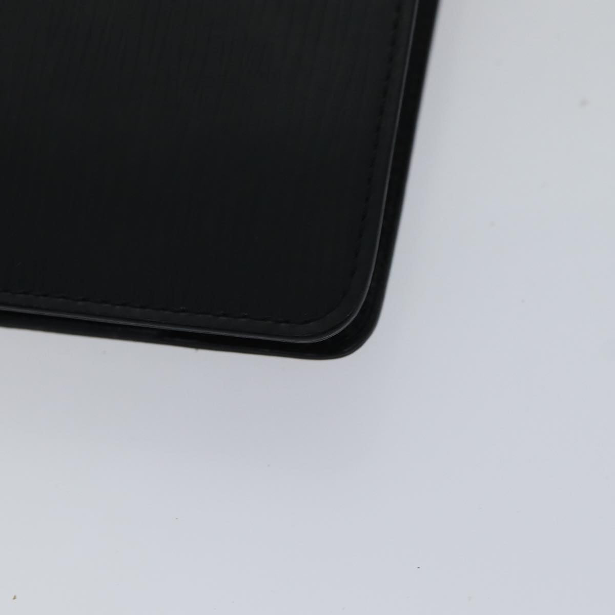 LOUIS VUITTON Epi Agenda MM Day Planner Cover Black R20042 LV Auth fm3763