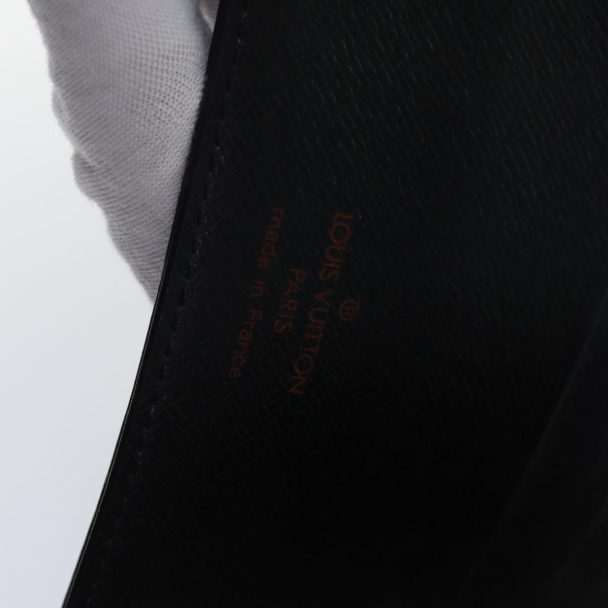 LOUIS VUITTON Epi Agenda MM Day Planner Cover Black R20042 LV Auth fm3763