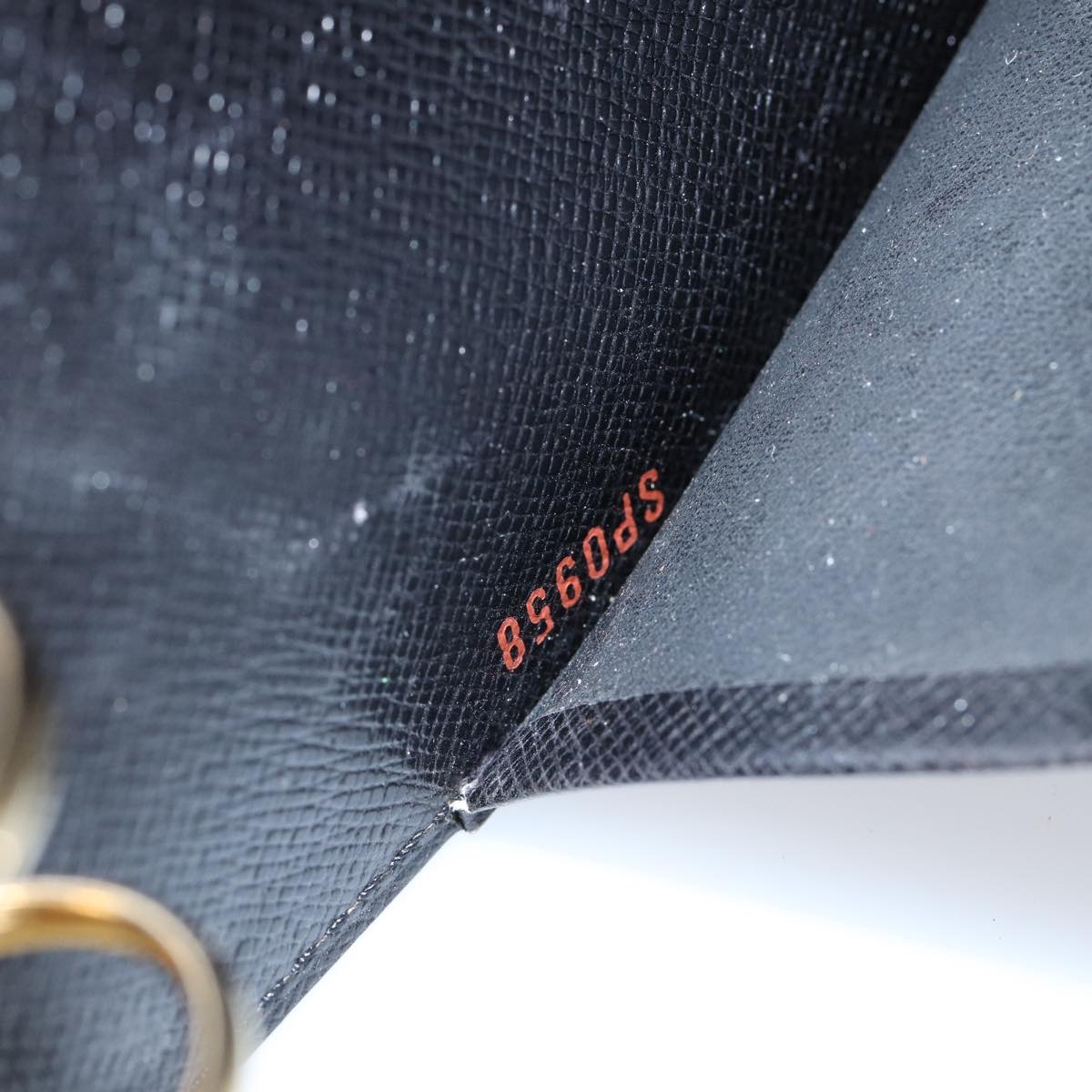 LOUIS VUITTON Epi Agenda MM Day Planner Cover Black R20042 LV Auth fm3763