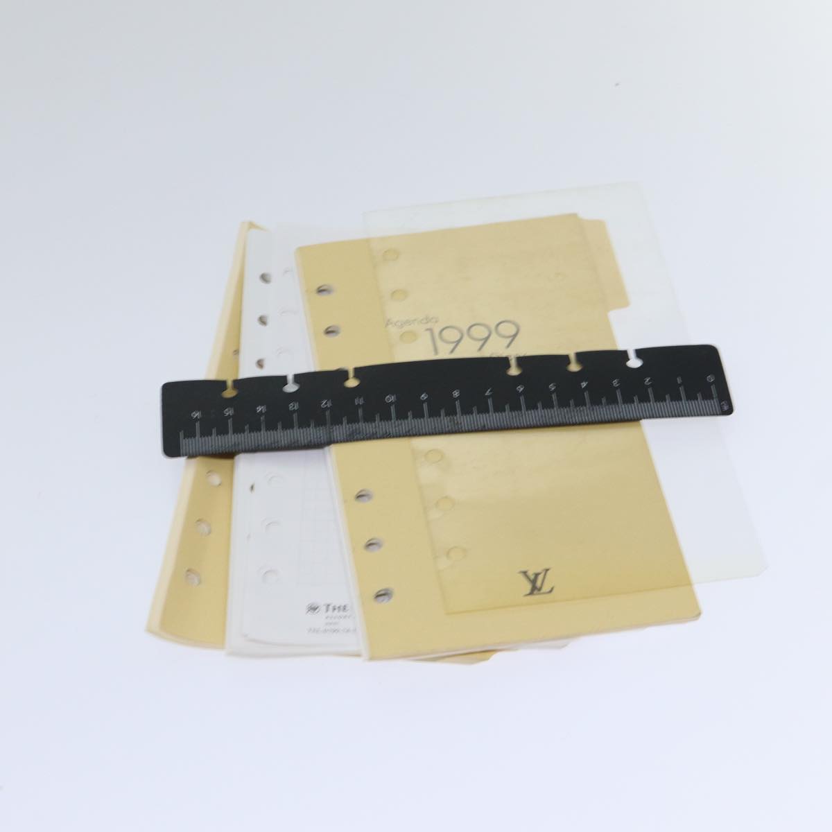 LOUIS VUITTON Epi Agenda MM Day Planner Cover Black R20042 LV Auth fm3763