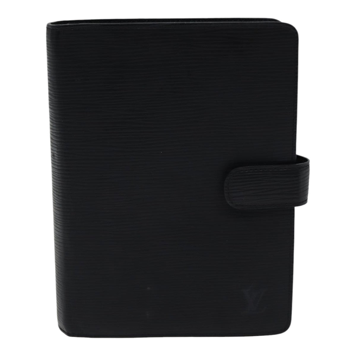 LOUIS VUITTON Epi Agenda MM Day Planner Cover Black R20042 LV Auth fm3763