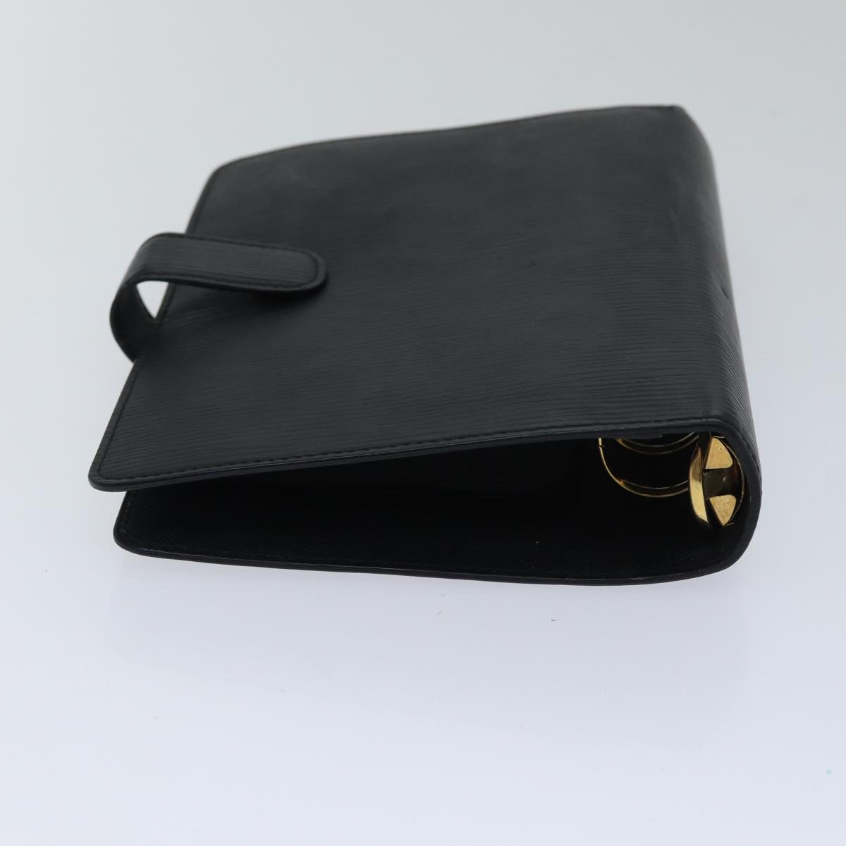 LOUIS VUITTON Epi Agenda MM Day Planner Cover Black R20042 LV Auth fm3763