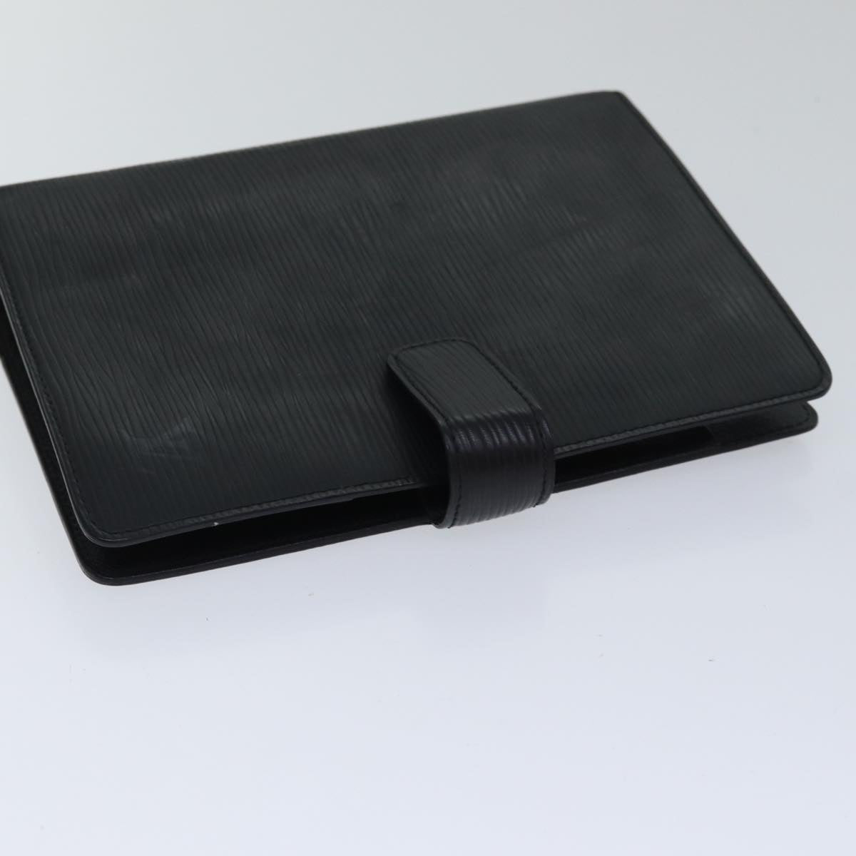 LOUIS VUITTON Epi Agenda MM Day Planner Cover Black R20042 LV Auth fm3763