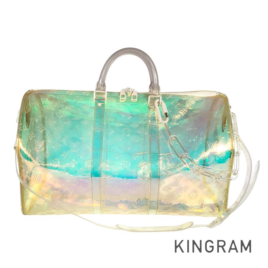 LOUIS VUITTON Monogram Prism Keepall Bandouliere 50 M53271 Boston bag