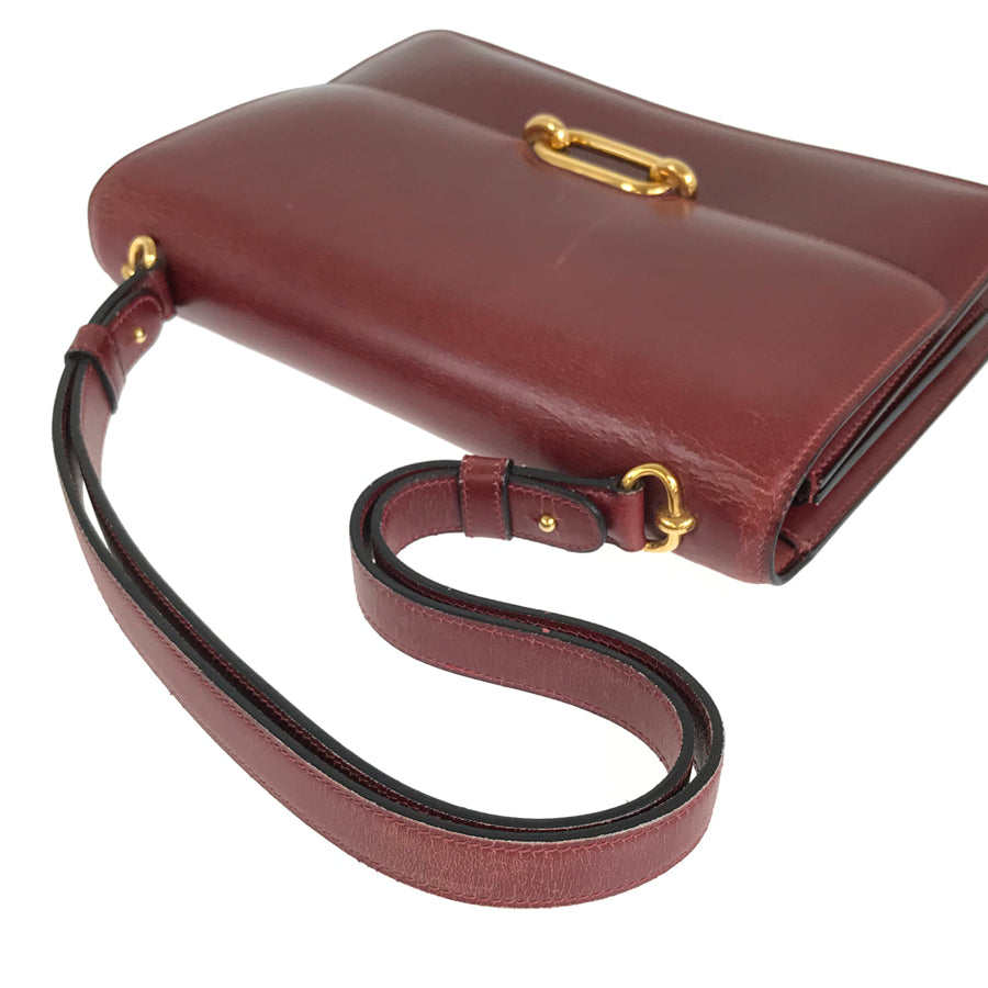 HERMES Fonds Bell ?K carved seal made in 1981 Shoulder Bag
