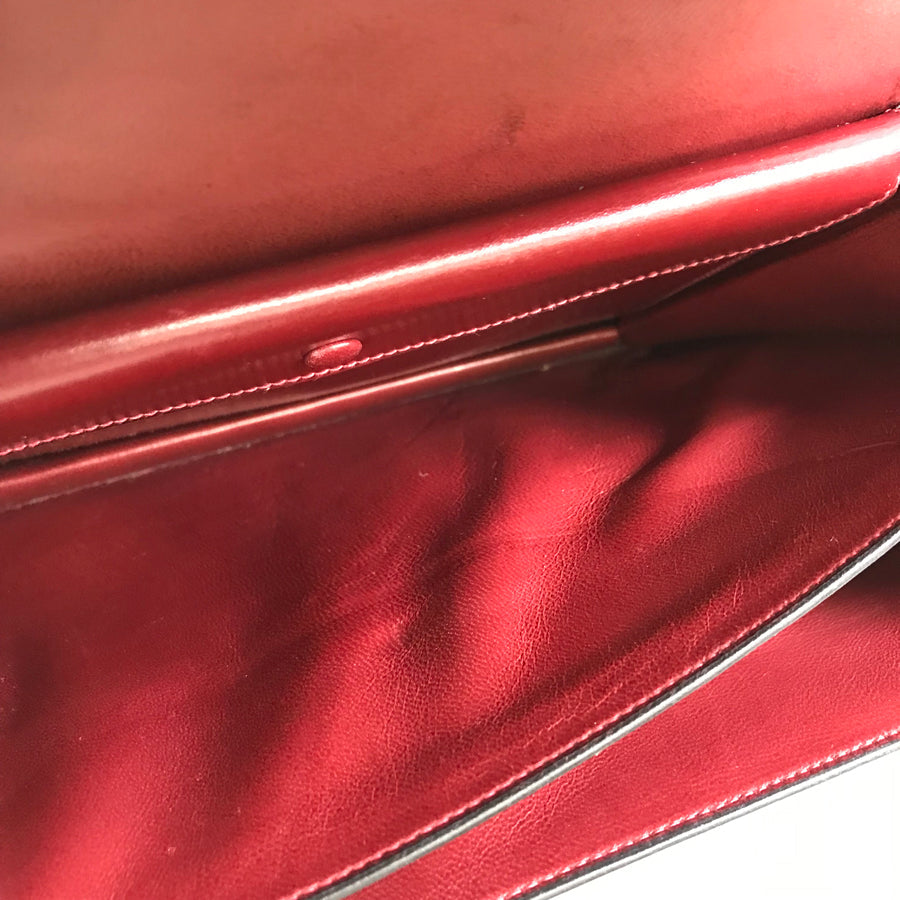 HERMES Fonds Bell ?K carved seal made in 1981 Shoulder Bag