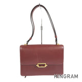 HERMES Fonds Bell ?K carved seal made in 1981 Shoulder Bag
