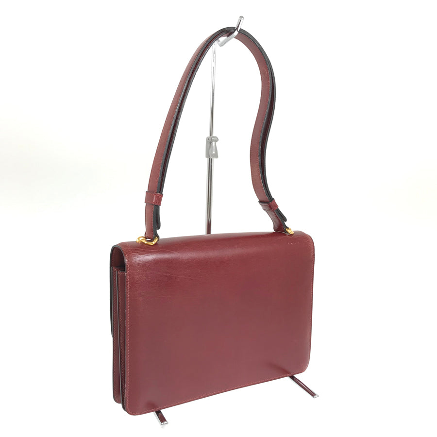 HERMES Fonds Bell ?K carved seal made in 1981 Shoulder Bag