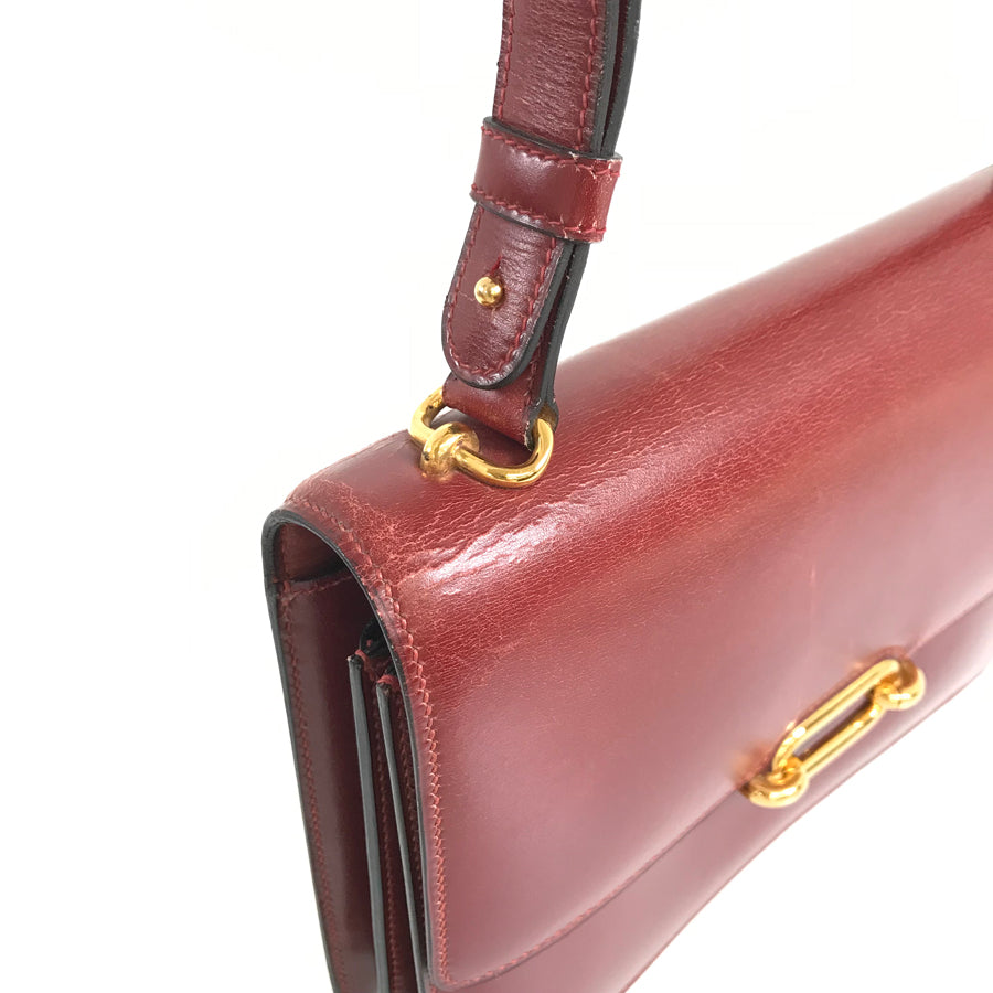 HERMES Fonds Bell ?K carved seal made in 1981 Shoulder Bag