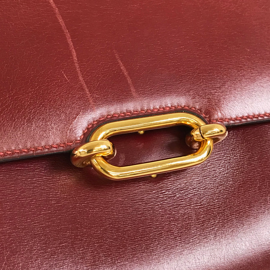 HERMES Fonds Bell ?K carved seal made in 1981 Shoulder Bag