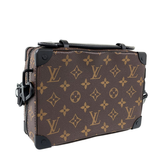 LOUIS VUITTON Monogram Macassar Handle Soft Trunk M45935 Hand bag