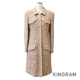 CHANEL Tweed P07981W03016 Women's Long coat