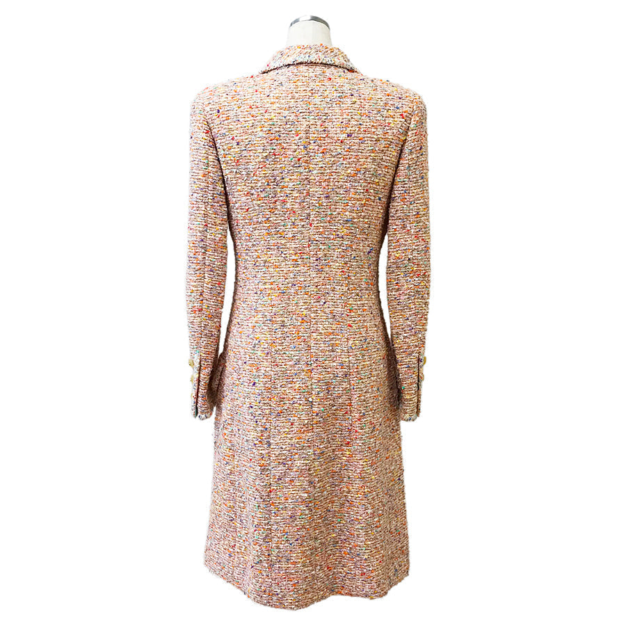 CHANEL Tweed P07981W03016 Women's Long coat