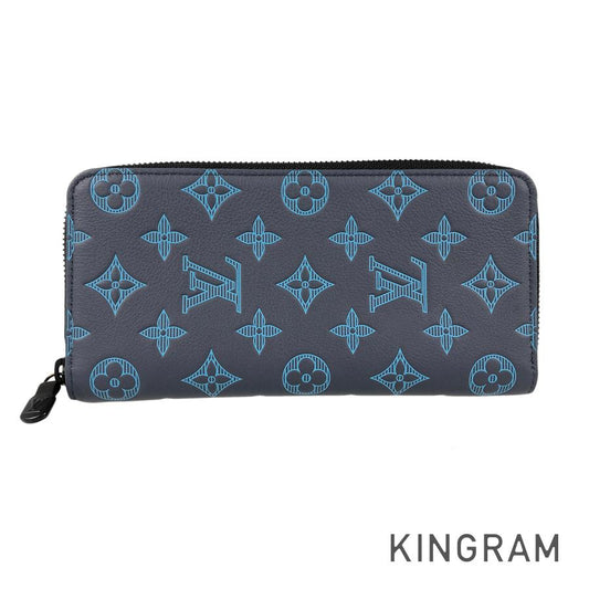 LOUIS VUITTON Monogram Shadow Zippy Wallet Vertical M80423 Long wallet Round zipper