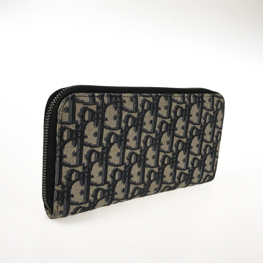 Dior Oblique Jacquard Saddle Long Zip Wallet Long wallet Round zipper