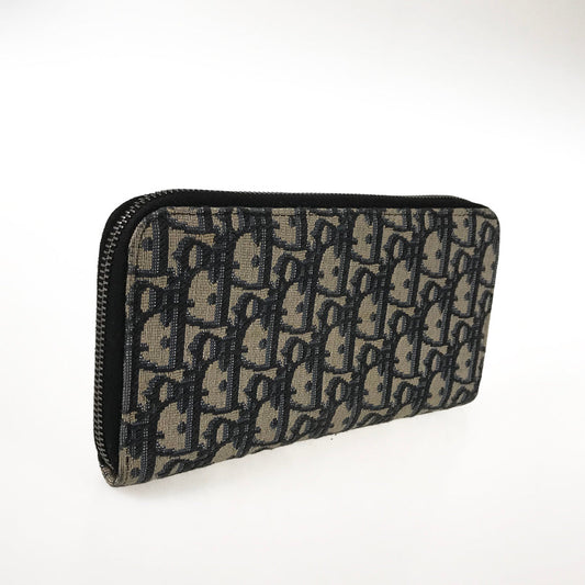 Dior Oblique Jacquard Saddle Long Zip Wallet Long wallet Round zipper