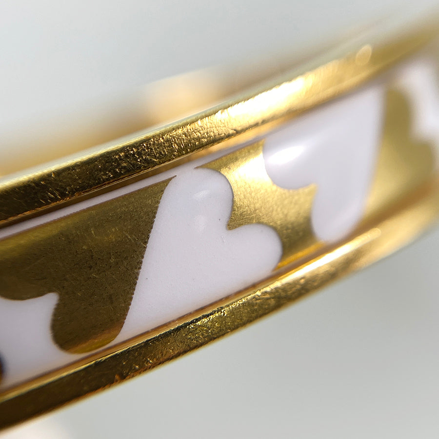 HERMES Mini Click Chaine dAncre Carte Ajoue Bangle