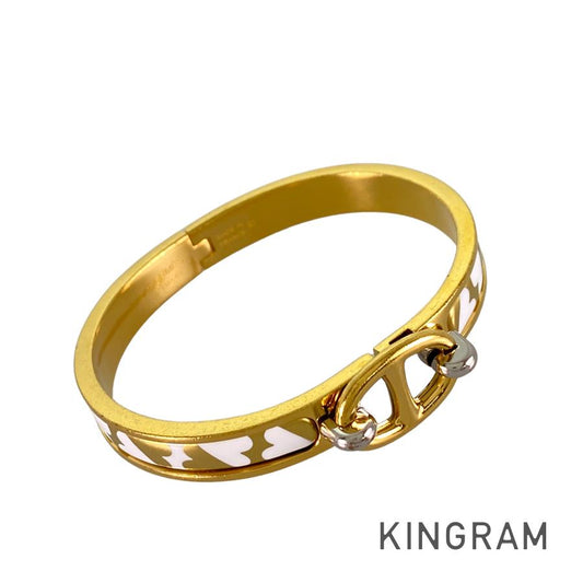 HERMES Mini Click Chaine dAncre Carte Ajoue Bangle