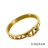 HERMES Mini Click Chaine dAncre Carte Ajoue Bangle