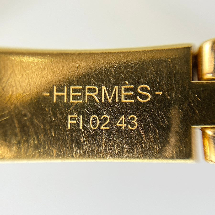 HERMES Mini Click Chaine dAncre Carte Ajoue Bangle