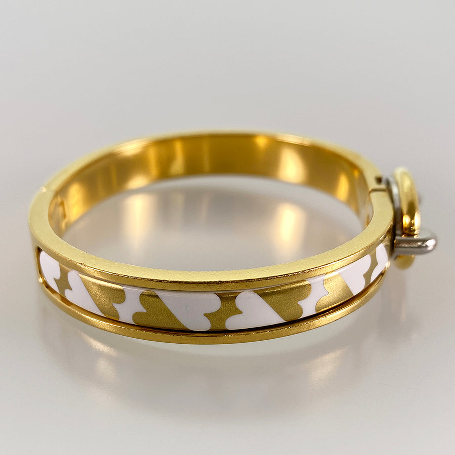HERMES Mini Click Chaine dAncre Carte Ajoue Bangle