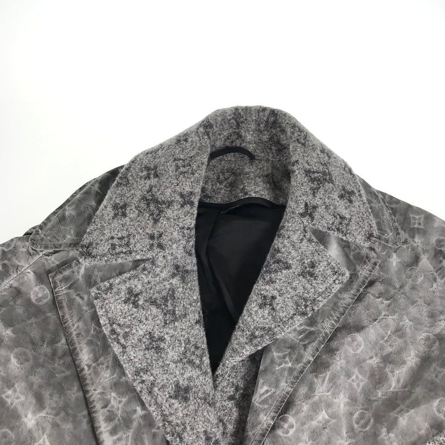 LOUIS VUITTON Monogram RW202W PAY FJOW16 Men's Long coat