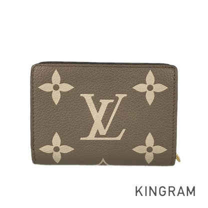 LOUIS VUITTON Monogram Empreinte Bicolor Portefeuille Claire M82370 Bifold wallet