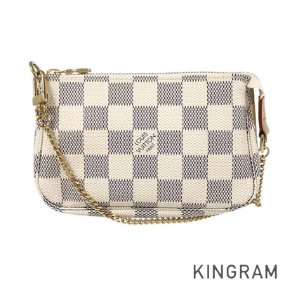 LOUIS VUITTON Damier Azur Mini Pochette Accessoires N58010 Pouch