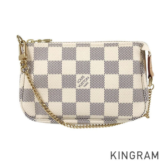 LOUIS VUITTON Damier Azur Mini Pochette Accessoires N58010 Pouch