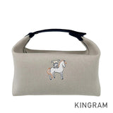HERMES Brid A Black Cabrio GM Pouch