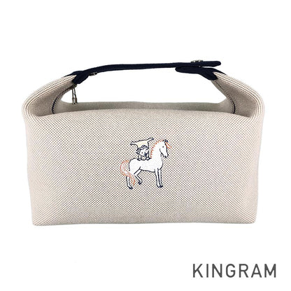 HERMES Brid A Black Cabrio GM Pouch