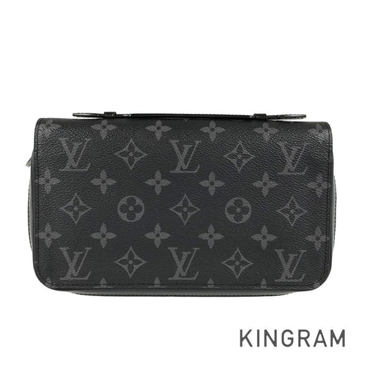 LOUIS VUITTON Monogram Eclipse Zippy XL M61698 Long wallet Round zipper