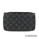 LOUIS VUITTON Monogram Eclipse Zippy XL M61698 Long wallet Round zipper