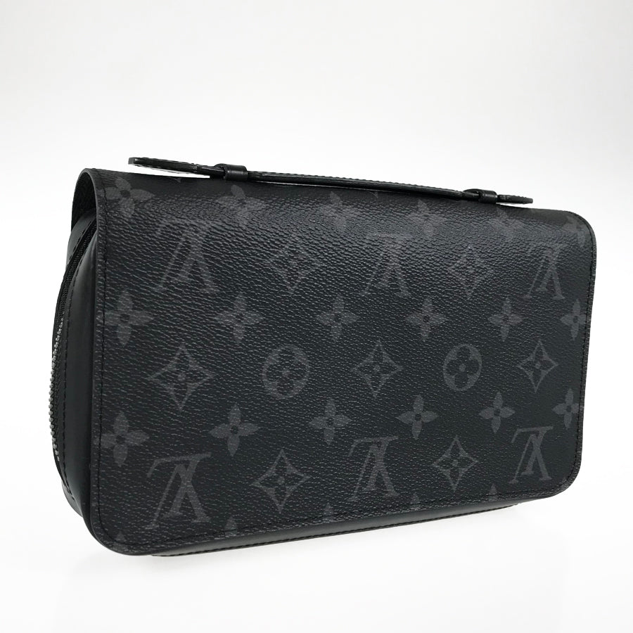 LOUIS VUITTON Monogram Eclipse Zippy XL M61698 Long wallet Round zipper