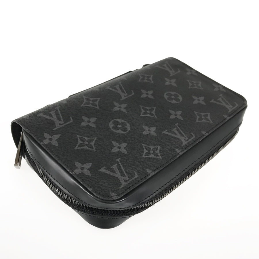 LOUIS VUITTON Monogram Eclipse Zippy XL M61698 Long wallet Round zipper