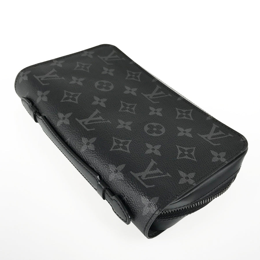 LOUIS VUITTON Monogram Eclipse Zippy XL M61698 Long wallet Round zipper