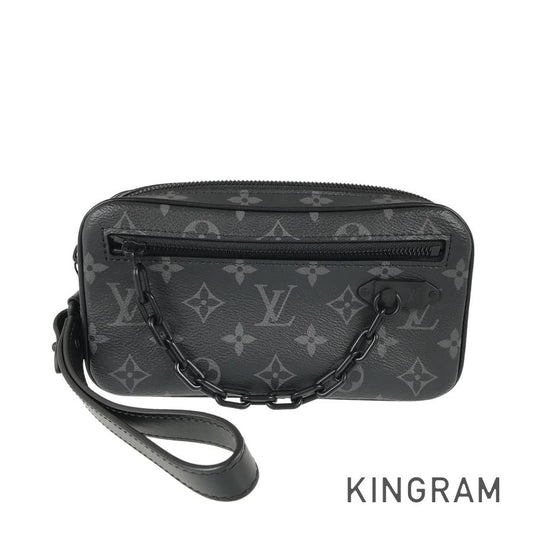 LOUIS VUITTON Monogram Eclipse Pochette Volga M68321 Second bag
