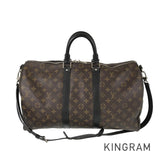 LOUIS VUITTON Monogram Macassar Keepall Bandouliere 45 M56711 Boston bag
