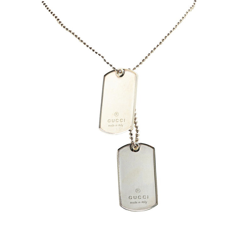 Gucci Dog Tag SV925 Necklace