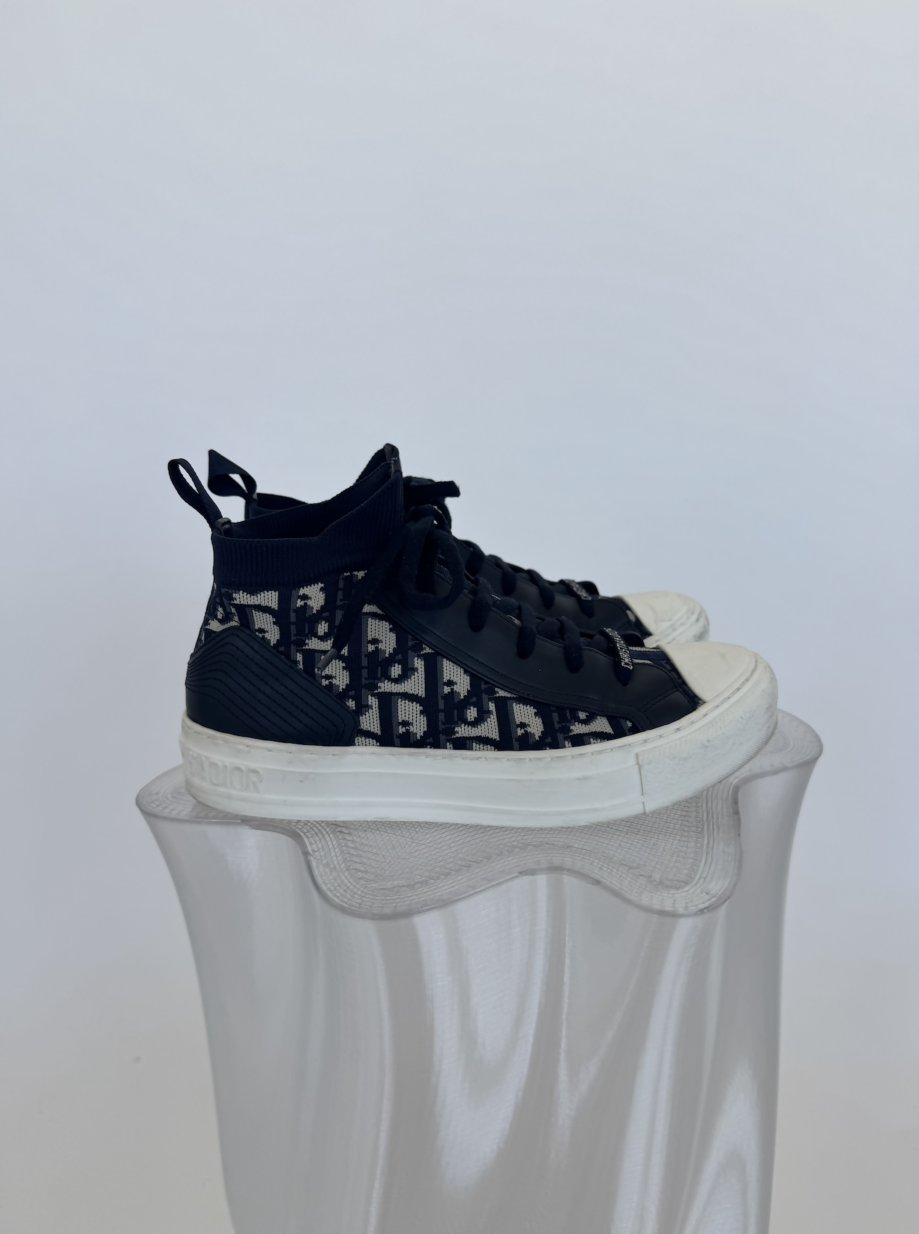 Walk'n'Dior Sneaker Deep Blue Dior Oblique Technical Mesh and Calfskin