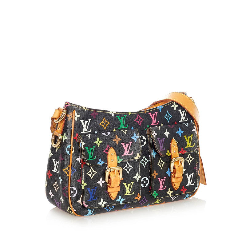 Louis Vuitton Multicolor Lodge PM Black PVC Leather Shoulder Bag