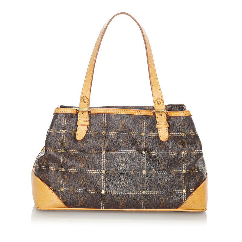 Louis Vuitton Monogram Brown PVC Leather 2way Handbag Shoulder Bag