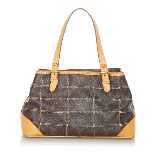 Louis Vuitton Monogram Brown PVC Leather 2way Handbag Shoulder Bag