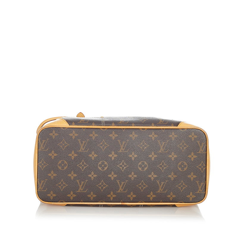 Louis Vuitton Monogram Brown PVC Leather 2way Handbag Shoulder Bag