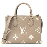 Louis Vuitton Monogram Empreinte OntheGo PM Tote Bag Creme