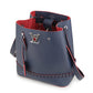 Louis Vuitton Shoulder Bag Lockme Bucket Marine Rouge Navy