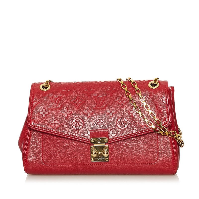 Louis Vuitton Monogram Empreinte Saint Germain PM Chain Shoulder Bag Leather