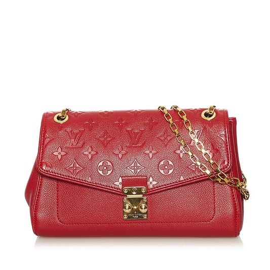 Louis Vuitton Monogram Empreinte Saint Germain PM Chain Shoulder Bag Leather